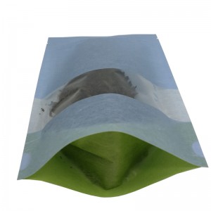Personalized cotton paper stand up packaging bags for tea leaves
