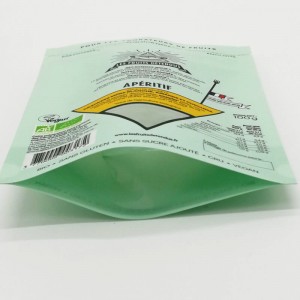 Factory Customized Eco Friendly Pla 100% Biodegradable And Compostable Plastic Food Packaging Bag With Zipper