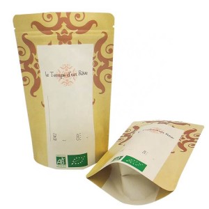 Excellent quality Stand Up Pouch Tea Packaging Food Ziplock Shipping Weed Smell Proof Bag