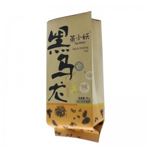 China Supplier Personalized Packaging Bag For Tea - Back sealed gusset craft paper packaging bags for dried fruit – Oemy