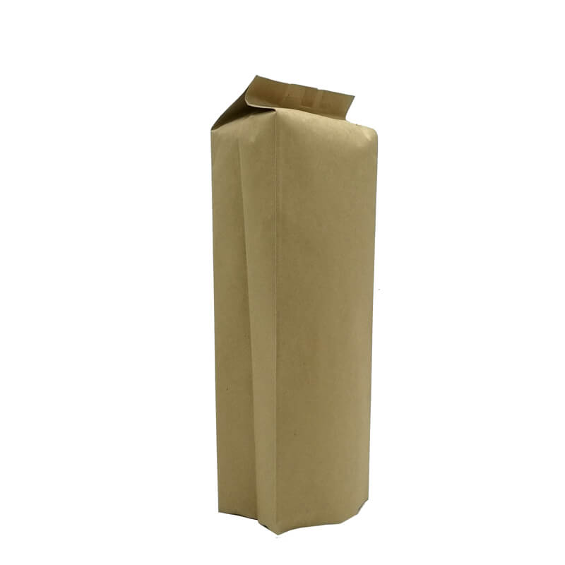China Professional Flat Packaging Bags Supplier –  Customized resealable zipper flat bottom pouch Aluminum Foil coffee kraft paper packing bag with valve easy to open – Oemy