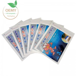 High barrier three-side-seal packaging bags with AL foil inner layer