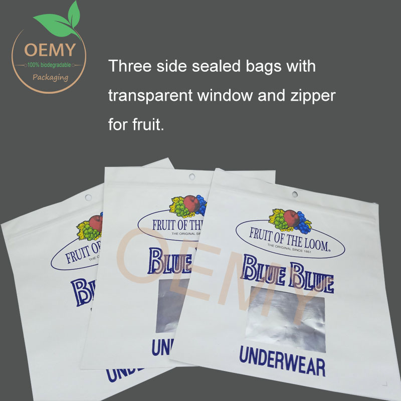 3 side seal bags fruit bags