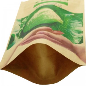 Fully biodegradable stand up kraft paper bags