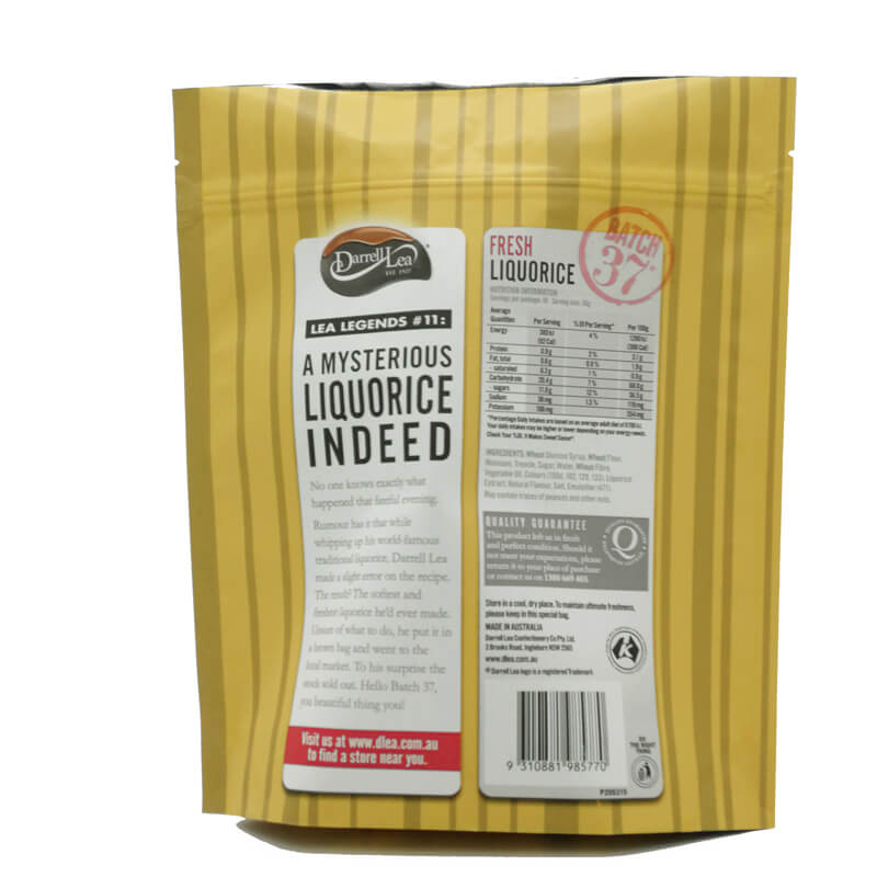 4.乾燥食品包装用の簡単なジッパー付きのカラー印刷されたアルミホイル包装袋 (4)
