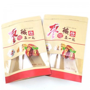 Professional Design Personalized Tea Package Bags - Clear printing nut packaging bags with transparent window – Oemy