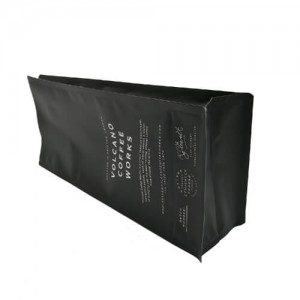 Biodegradable stand up tea packaging pouch with biodegradable valve