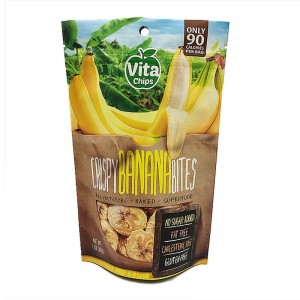 Colorful printed recycle dried fruit packaging bag with biodegradable valve