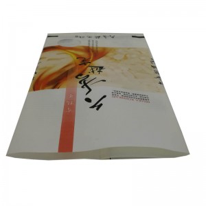PLA and cotton paper back sealed packaging bags for wheat packing