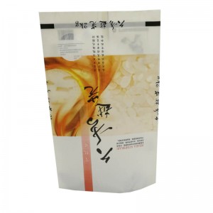 PLA and cotton paper back sealed packaging bags for wheat packing