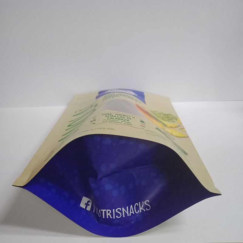 Recycle stand up dried fruit package bag with transparent round window  (6)