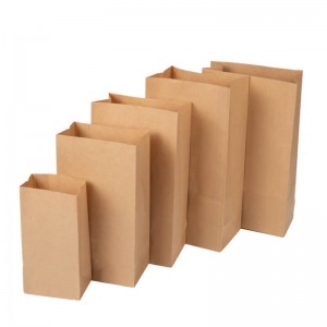 Different size kraft paper sandwich packaging bag