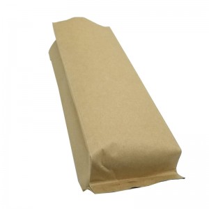 Good price and high quality OEM zip lock Kraft Paper Bag Foil Pouch Aluminum Brown 80gsm roll For nut