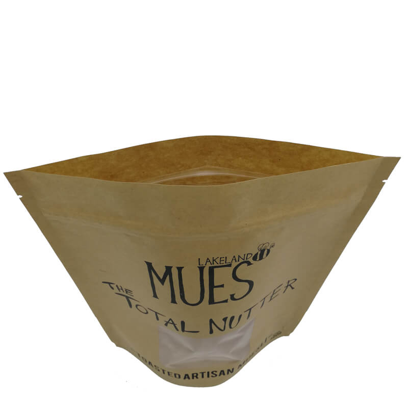 9.Personalized stand up yellow Kraft paper and PLA packaging bags for nuts (3)
