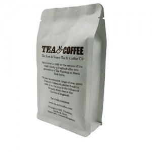 Biodegradable gusset coffee powder packaging bags with PLA valve