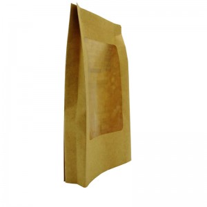 Biodegradable PLA packaging bags for health food with clean window