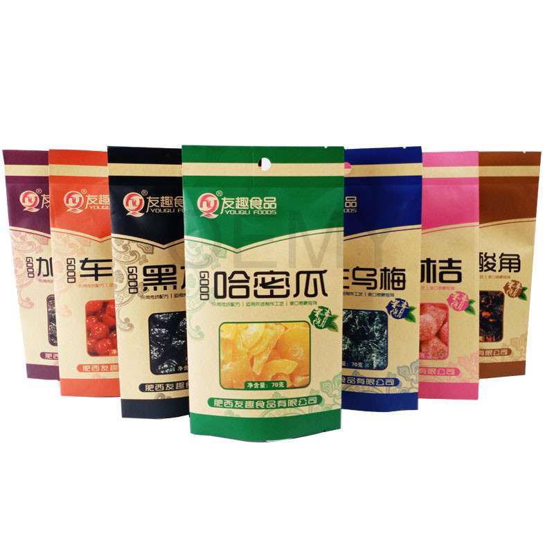 Factory Price For Back Seal Packing Pouch - China manufacturer of colorful printing kraft paper packaging bags for dried food – Oemy