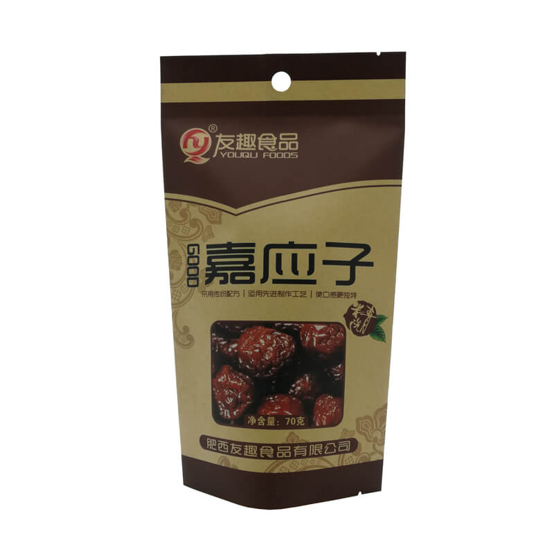 China Gold Supplier for Personalized Packing Pouches - Biodegradable stand up nut packaging bags with round handing hole – Oemy