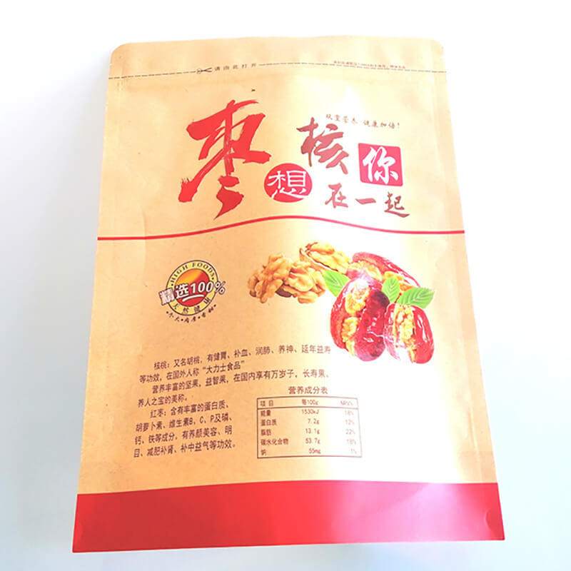 Clear printing nut packaging bags with transparent window (1)