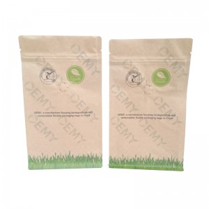 High reputation China Eco-Friendly Folding Kraft Paper Bag for Coffee Factory Manufacture Directly