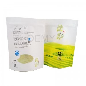 ECO friendly material stand up packaging kraft paper bags for tea leaves packing